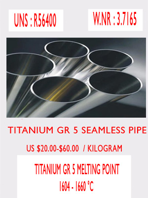 Titanium Grade 2 pipe price