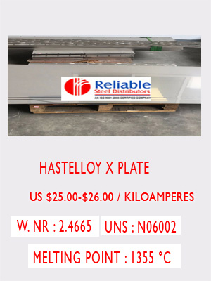 Hastelloy X sheet price