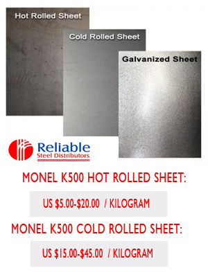 Monel K500 Plate Supplier